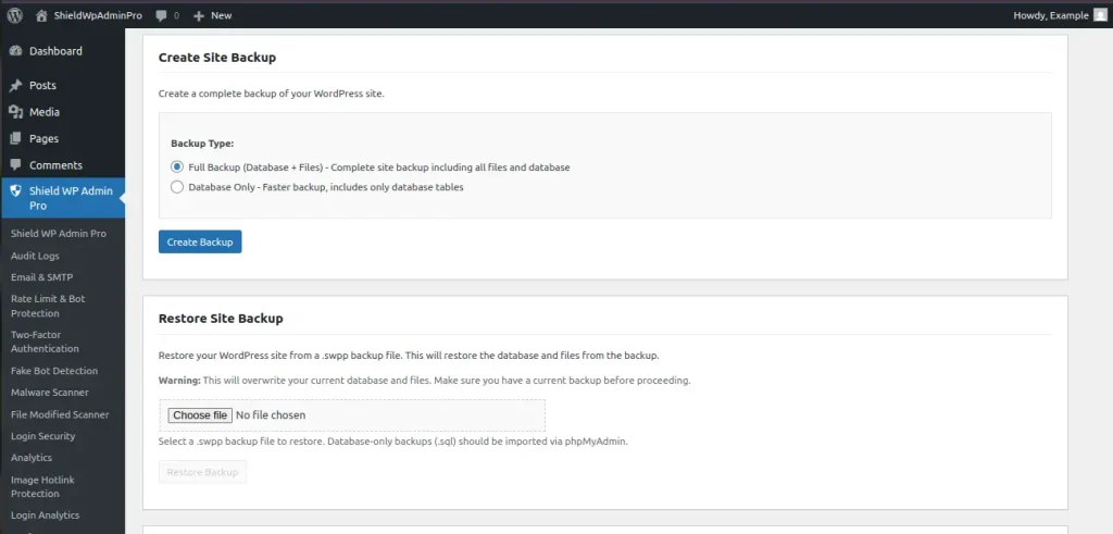 Shield WP Admin: WordPress Admin login Security Plugin