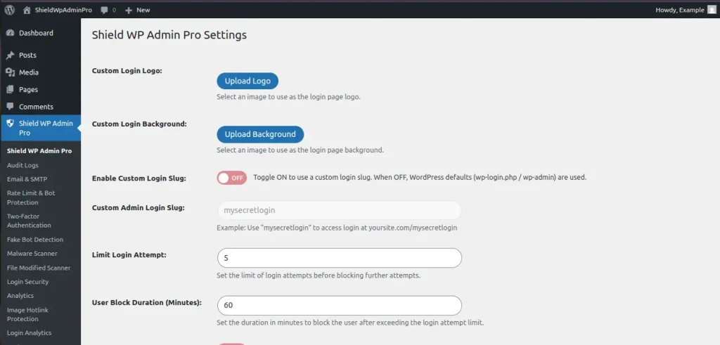 Shield WP Admin: WordPress Admin login Security Plugin