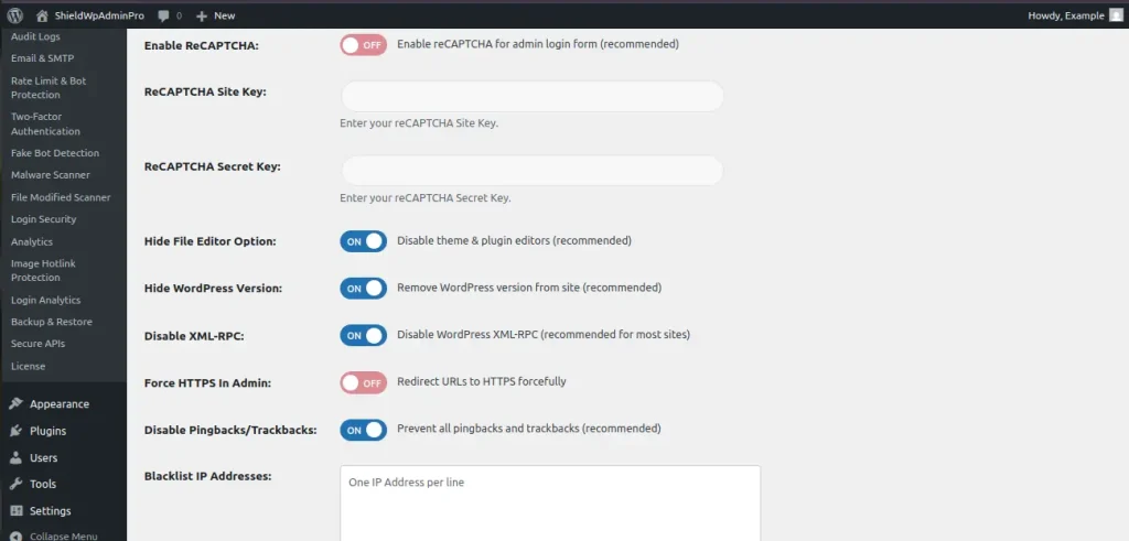 Shield WP Admin: WordPress Admin login Security Plugin